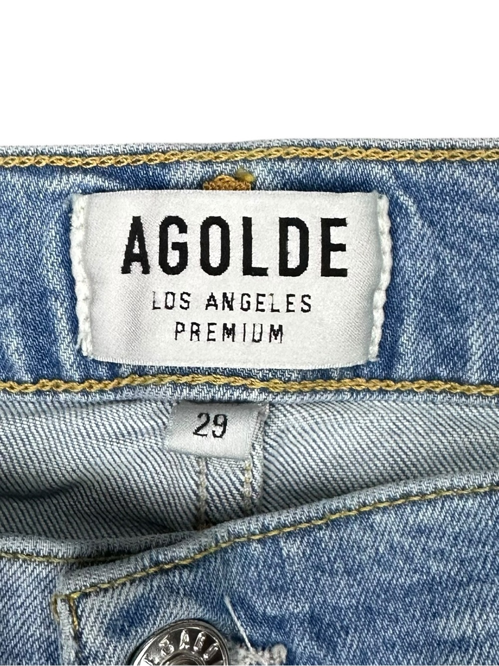 Agolde Isabel Slim Boyfriend Jeans Distressed Size 29 - Picture 3 of 5